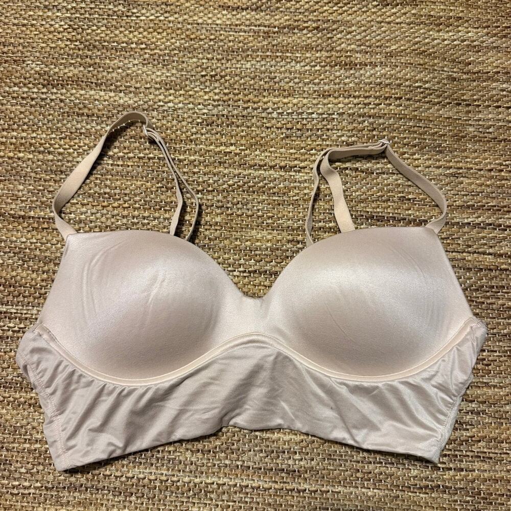 DOBREVA Women’s 36A Nude Beige Wireless Padded Bra Comfort Everyday